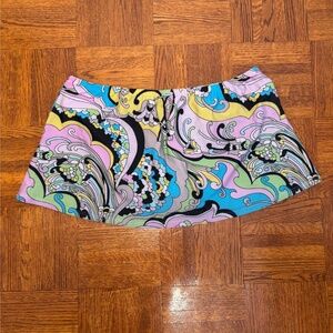 Pucci Inspired Swim Skirt Women's Size XL Brand Sunset